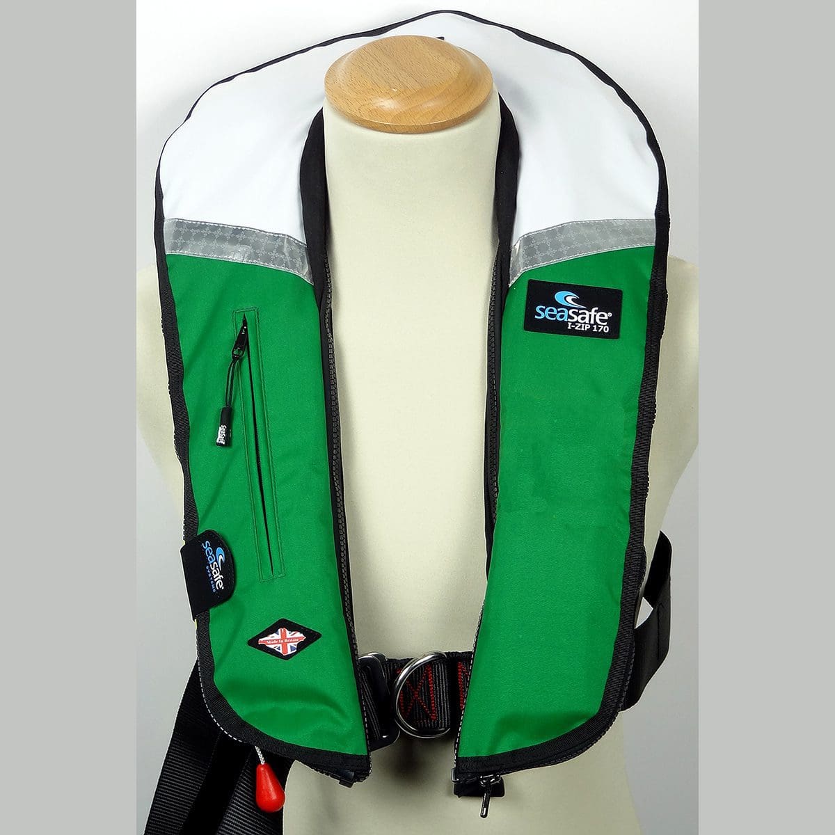 IZip 170N LifeJacket Green & White SeaSafe Systems Ltd